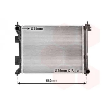 Radiateur, refroidissement du moteur VAN WEZEL 82012724