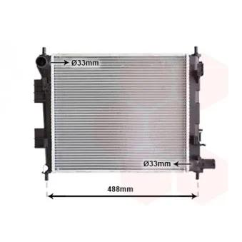 Radiateur, refroidissement du moteur VAN WEZEL 82012732