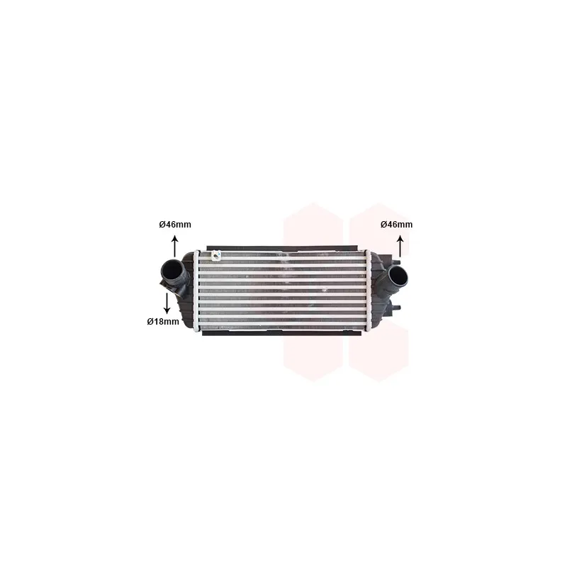 Intercooler, échangeur VAN WEZEL 82014710