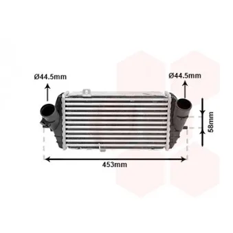 Intercooler, échangeur VAN WEZEL 82014711