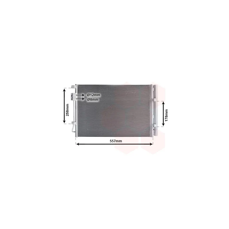 Condenseur, climatisation VAN WEZEL 82015700