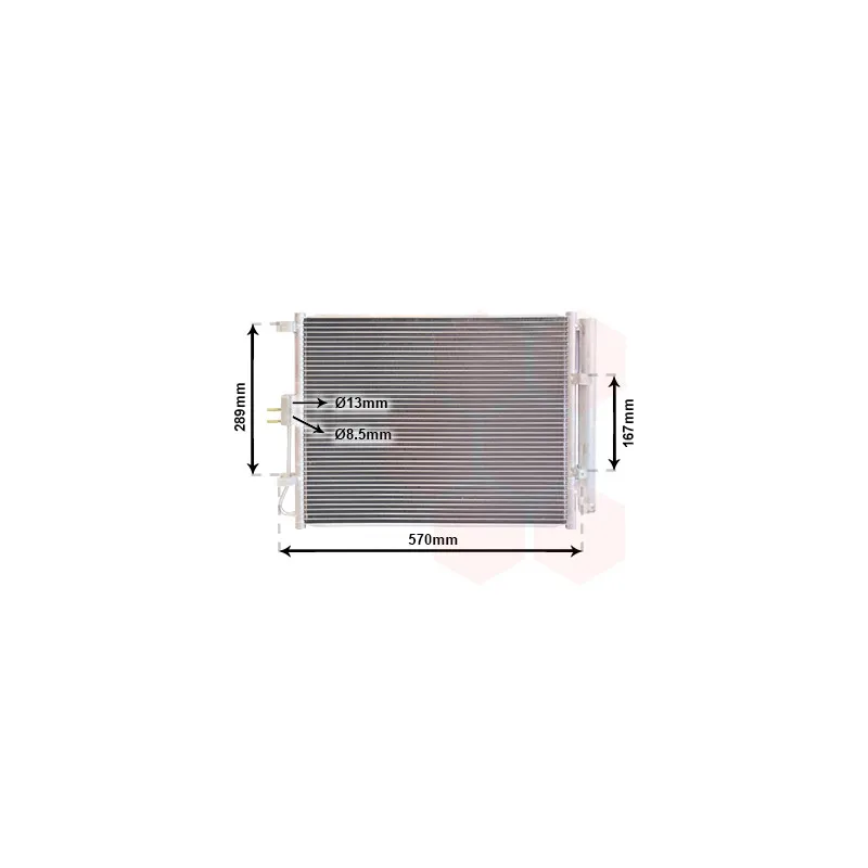 Condenseur, climatisation VAN WEZEL 82015705