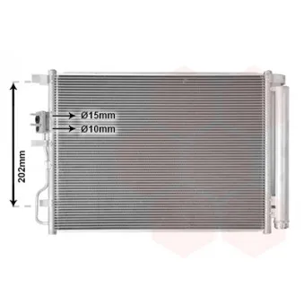 Condenseur, climatisation VAN WEZEL 82015706