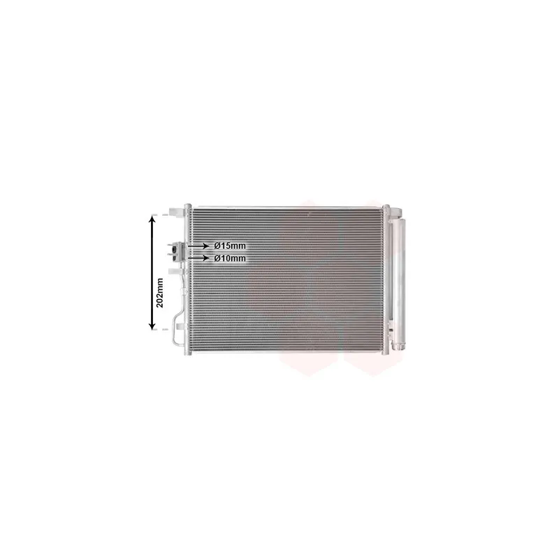 Condenseur, climatisation VAN WEZEL 82015706