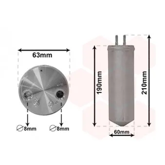 Filtre déshydratant, climatisation VAN WEZEL