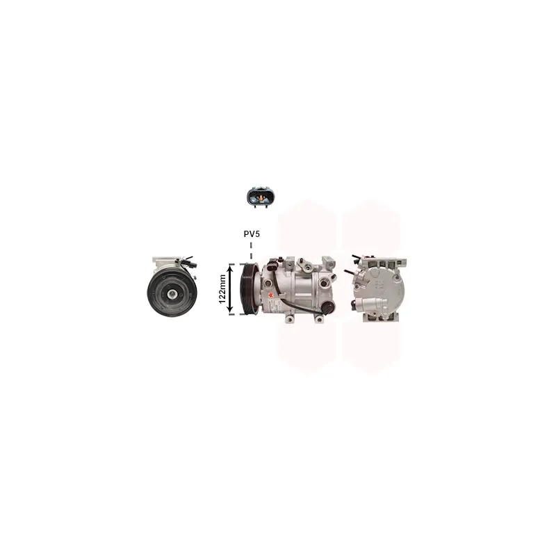 Compresseur, climatisation VAN WEZEL 8201K715