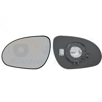 Verre de rétroviseur, rétroviseur extérieur VAN WEZEL 8207835