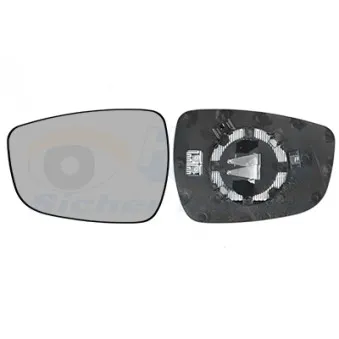 Verre de rétroviseur, rétroviseur extérieur VAN WEZEL 8244837