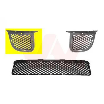 Grille de ventilation, pare-chocs avant droit VAN WEZEL 8267592