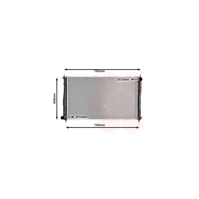 Radiateur, refroidissement du moteur VAN WEZEL 83002018