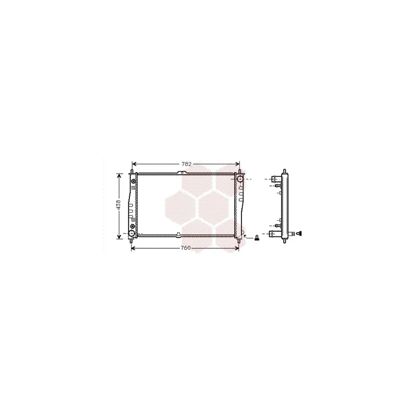 Radiateur, refroidissement du moteur VAN WEZEL 83002019