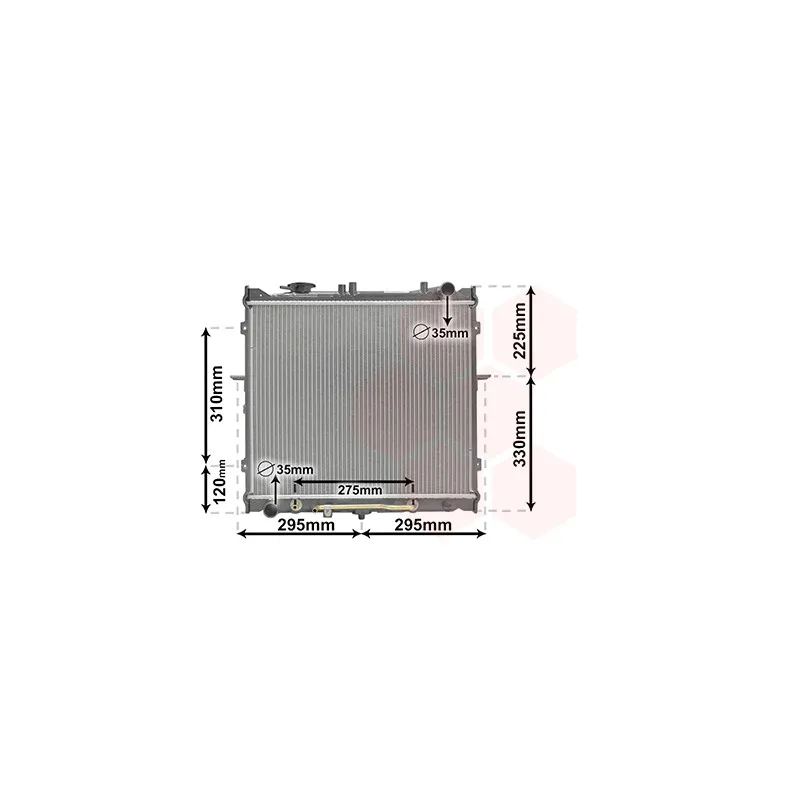 Radiateur, refroidissement du moteur VAN WEZEL 83002023