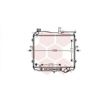 Radiateur, refroidissement du moteur VAN WEZEL