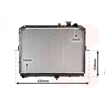 Radiateur, refroidissement du moteur VAN WEZEL 83002033