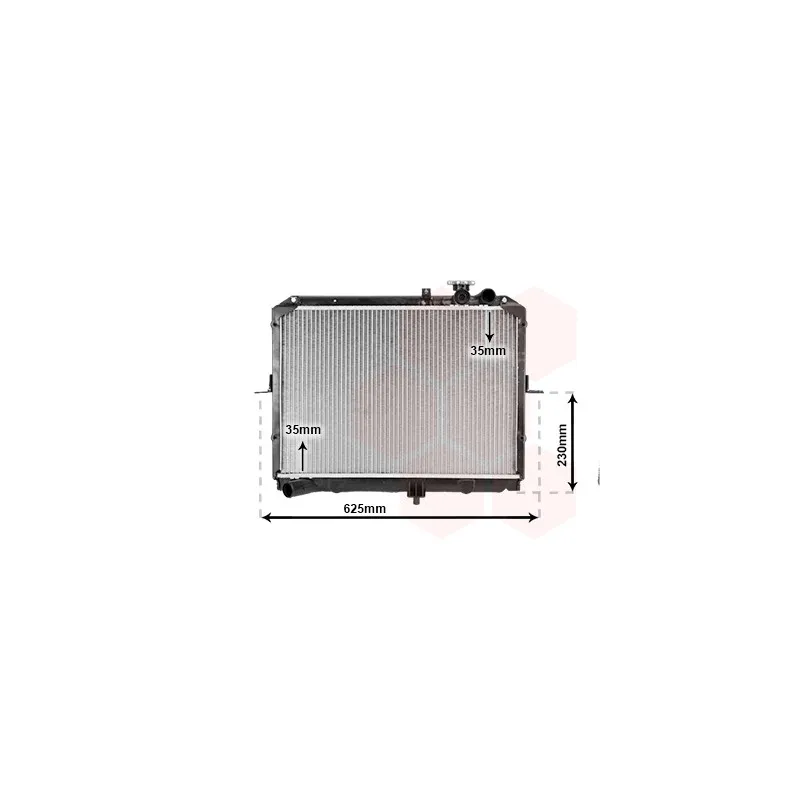 Radiateur, refroidissement du moteur VAN WEZEL 83002033