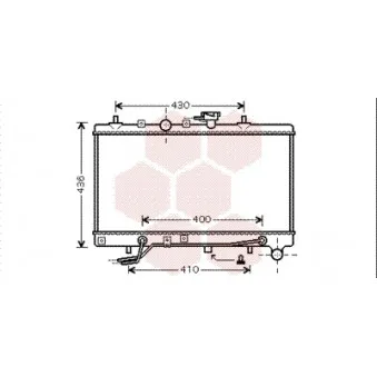 Radiateur, refroidissement du moteur VAN WEZEL 83002035