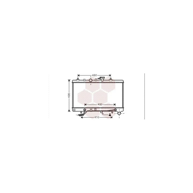 Radiateur, refroidissement du moteur VAN WEZEL 83002035