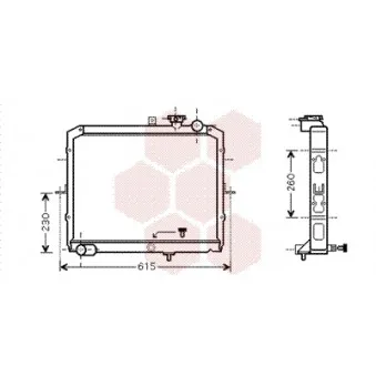 Radiateur, refroidissement du moteur VAN WEZEL