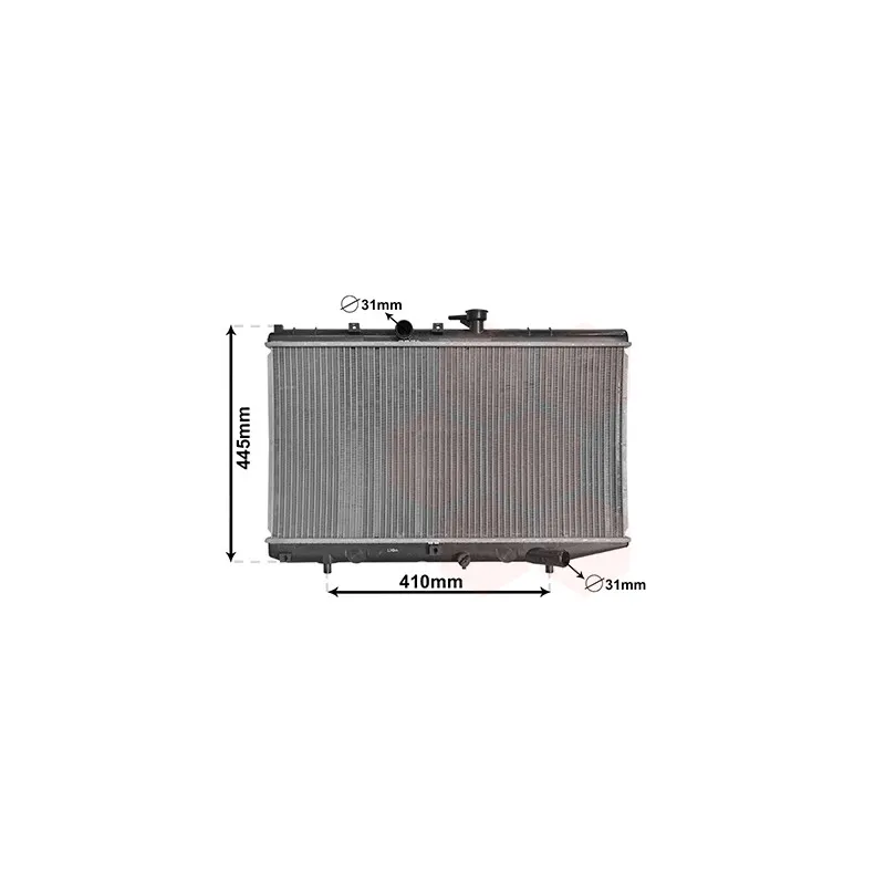 Radiateur, refroidissement du moteur VAN WEZEL 83002050
