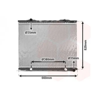 Radiateur, refroidissement du moteur VAN WEZEL 83002056
