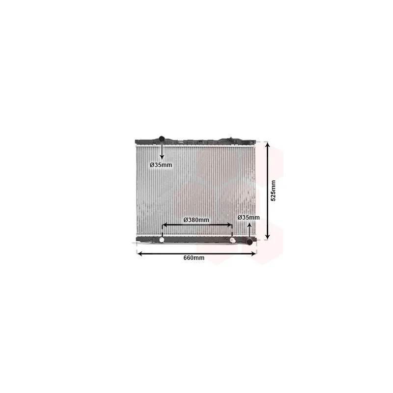 Radiateur, refroidissement du moteur VAN WEZEL 83002056
