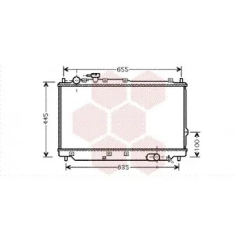 Radiateur, refroidissement du moteur VAN WEZEL 83002059