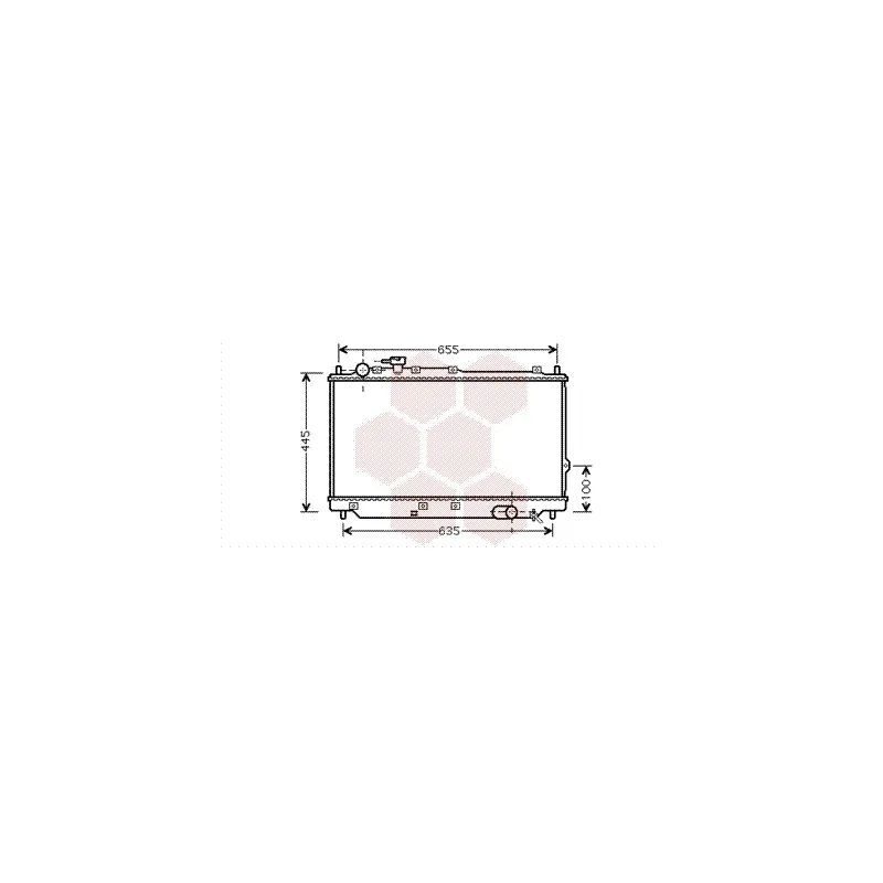 Radiateur, refroidissement du moteur VAN WEZEL 83002059