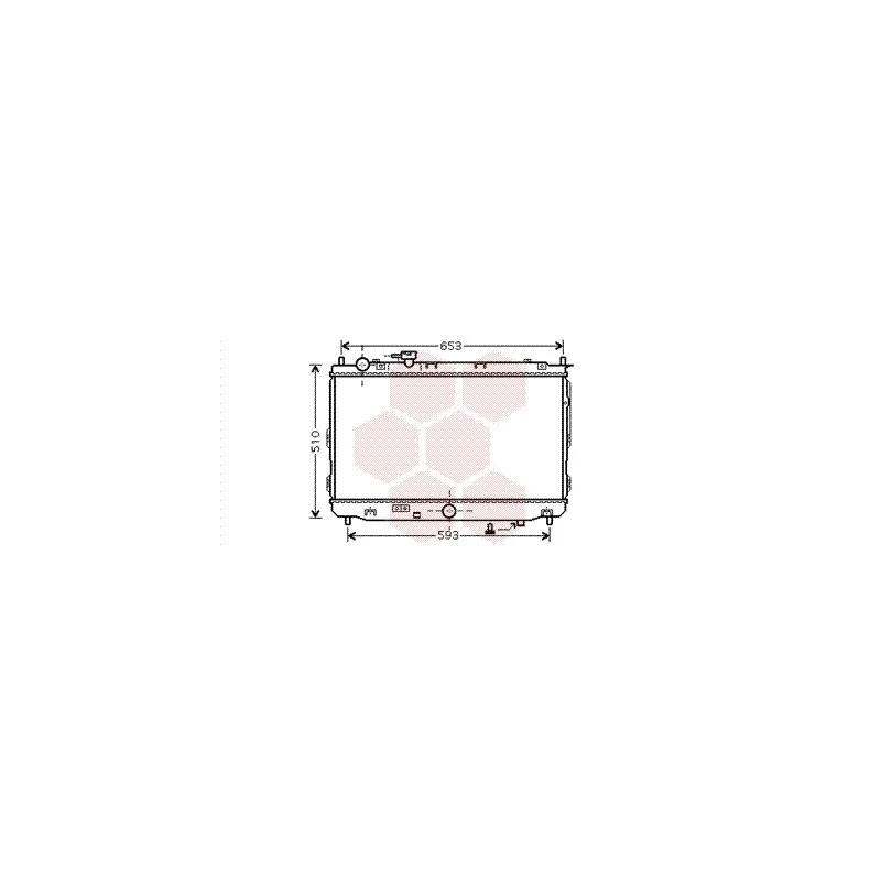 Radiateur, refroidissement du moteur VAN WEZEL 83002070