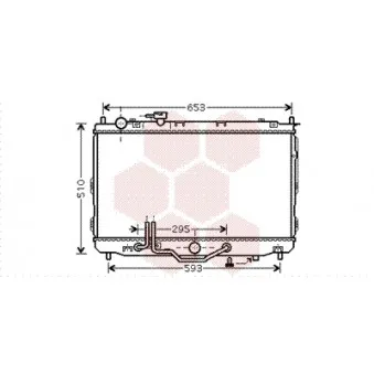 Radiateur, refroidissement du moteur VAN WEZEL 83002071