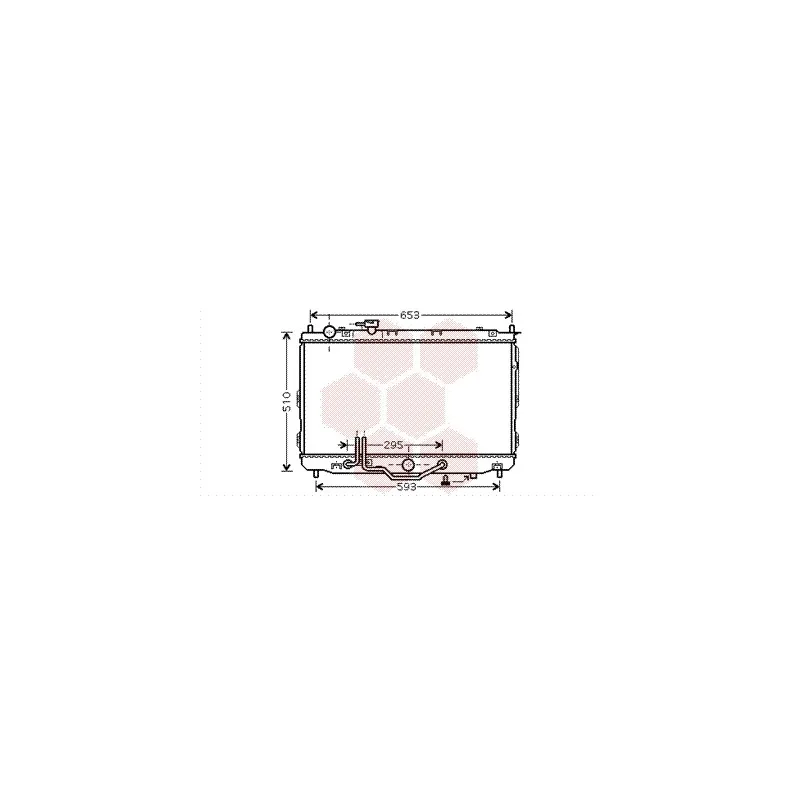 Radiateur, refroidissement du moteur VAN WEZEL 83002071