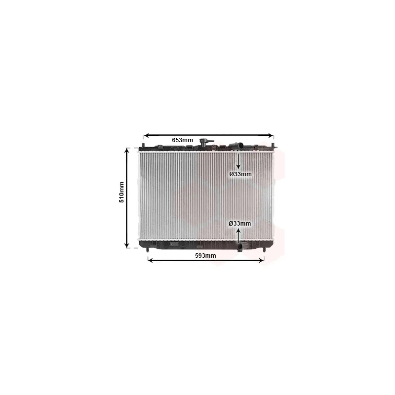 Radiateur, refroidissement du moteur VAN WEZEL 83002072