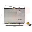Radiateur, refroidissement du moteur VAN WEZEL 83002073 - Visuel 1
