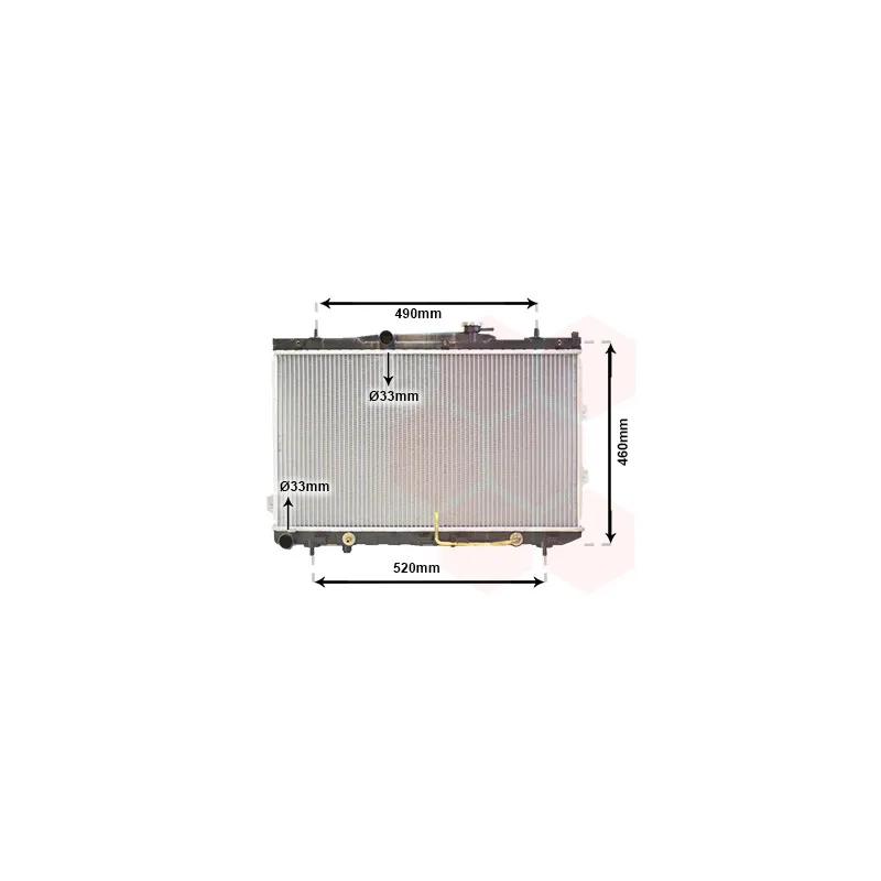 Radiateur, refroidissement du moteur VAN WEZEL 83002075