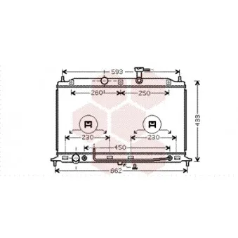 Radiateur, refroidissement du moteur VAN WEZEL 83002078