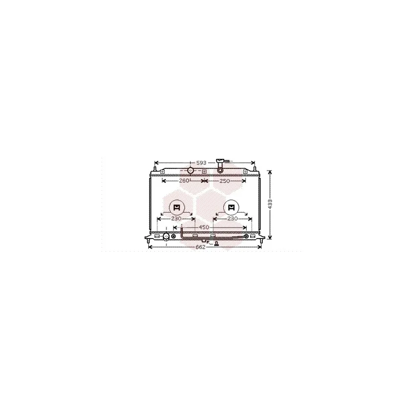 Radiateur, refroidissement du moteur VAN WEZEL 83002078