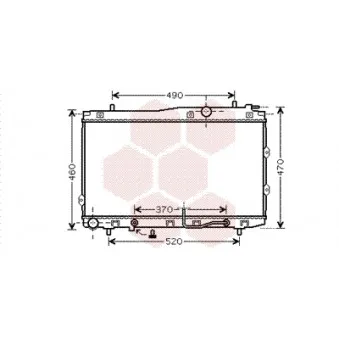 Radiateur, refroidissement du moteur VAN WEZEL 83002090