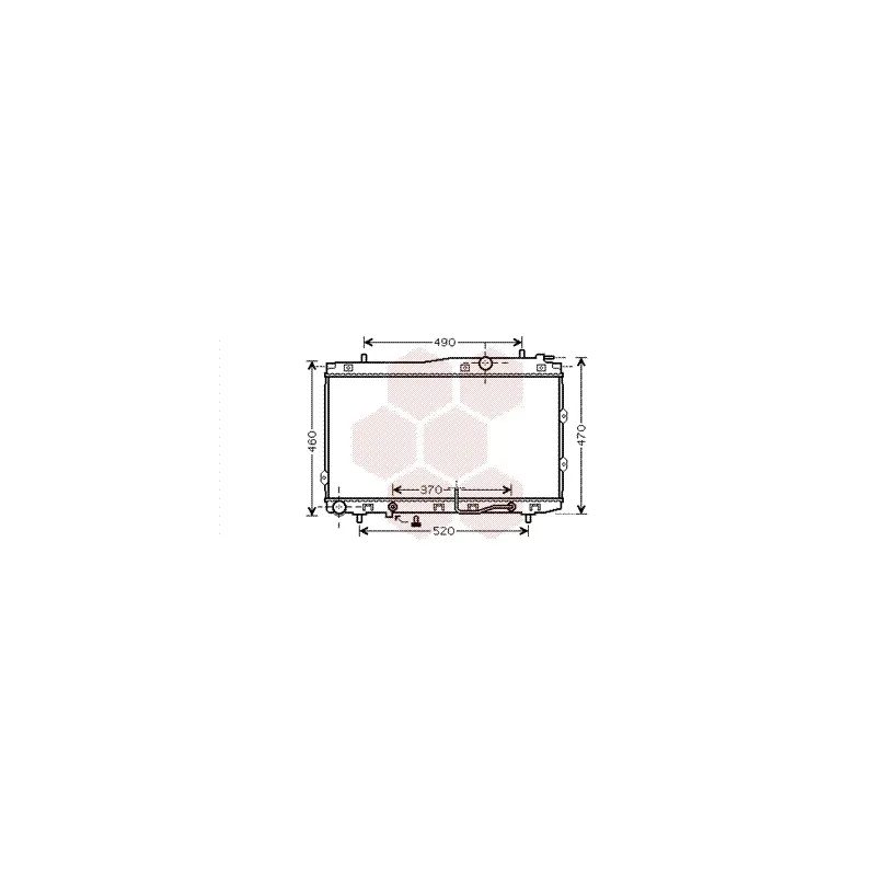 Radiateur, refroidissement du moteur VAN WEZEL 83002090