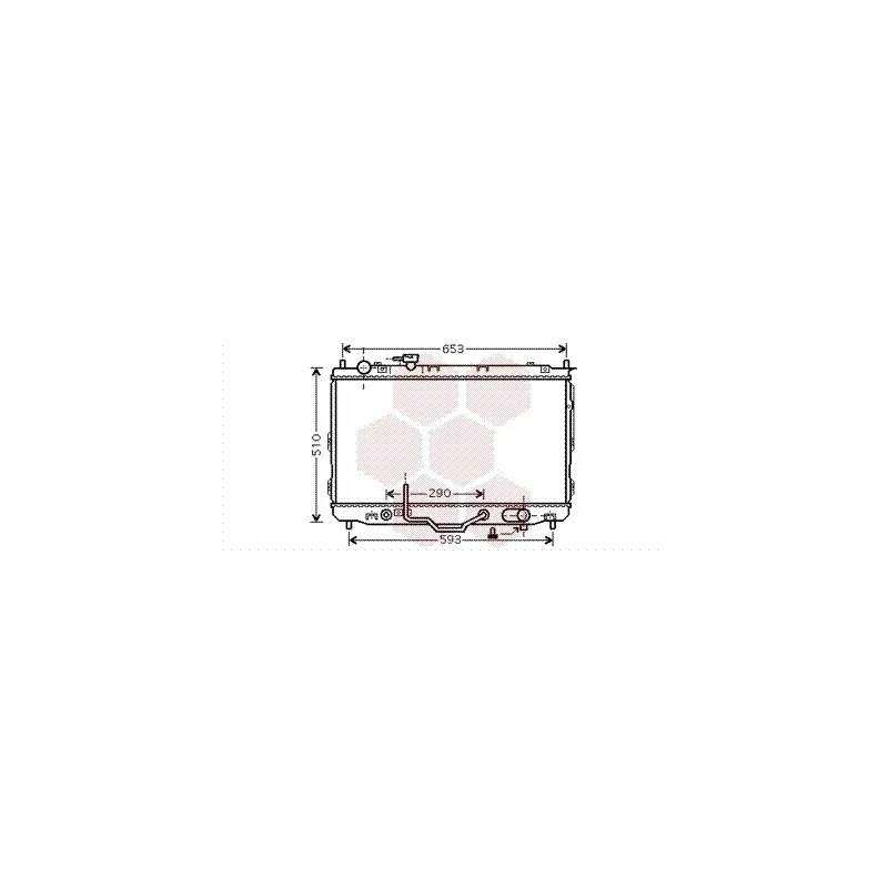 Radiateur, refroidissement du moteur VAN WEZEL 83002096