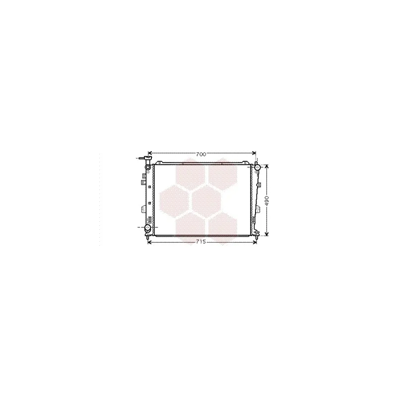 Radiateur, refroidissement du moteur VAN WEZEL 83002103