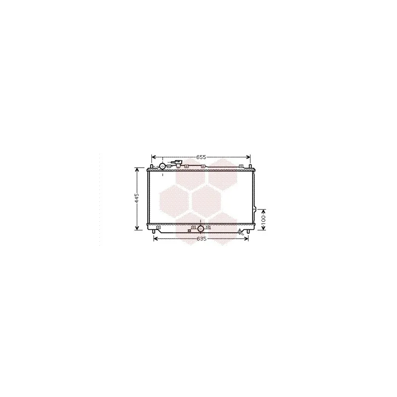 Radiateur, refroidissement du moteur VAN WEZEL 83002113