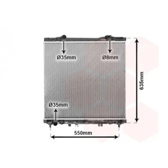 Radiateur, refroidissement du moteur VAN WEZEL 83002127