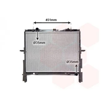 Radiateur, refroidissement du moteur VAN WEZEL 83002133