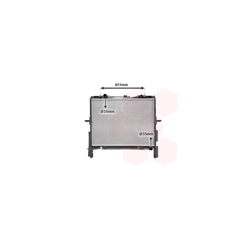 Radiateur, refroidissement du moteur VAN WEZEL 83002133