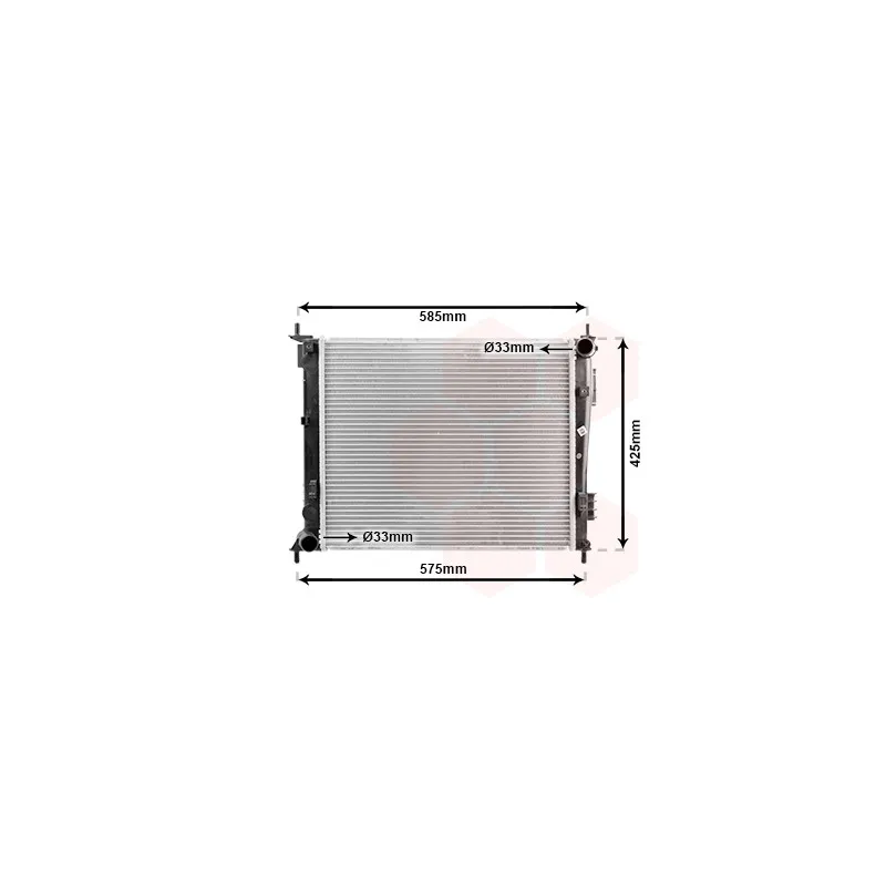 Radiateur, refroidissement du moteur VAN WEZEL 83002135