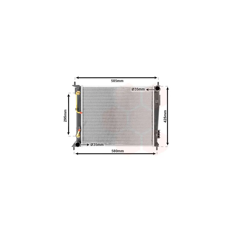 Radiateur, refroidissement du moteur VAN WEZEL 83002136