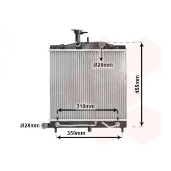 Radiateur, refroidissement du moteur VAN WEZEL 83002163