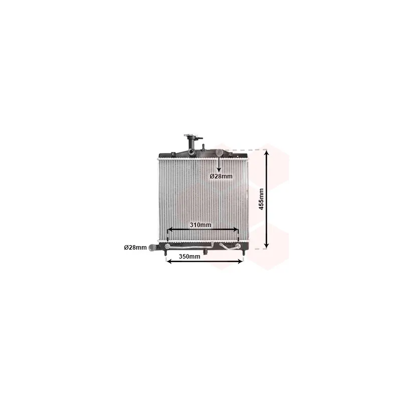 Radiateur, refroidissement du moteur VAN WEZEL 83002163