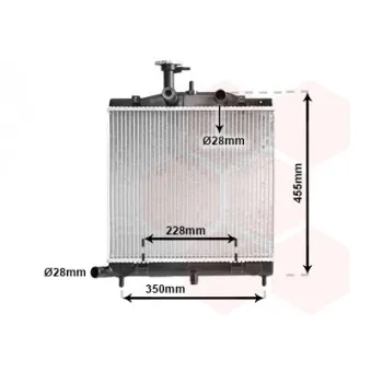 Radiateur, refroidissement du moteur VAN WEZEL 83002172