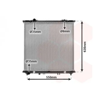 Radiateur, refroidissement du moteur VAN WEZEL