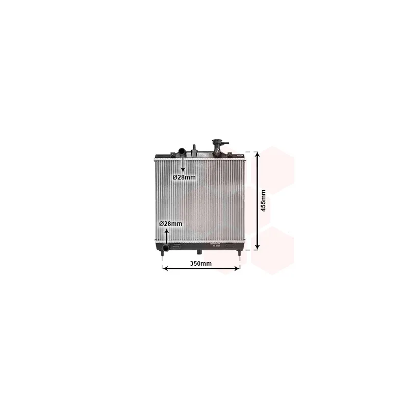 Radiateur, refroidissement du moteur VAN WEZEL 83002182